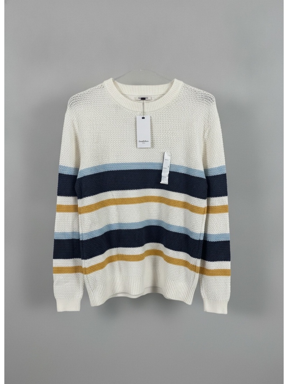 Men's Striped Crew Neck Sweater -